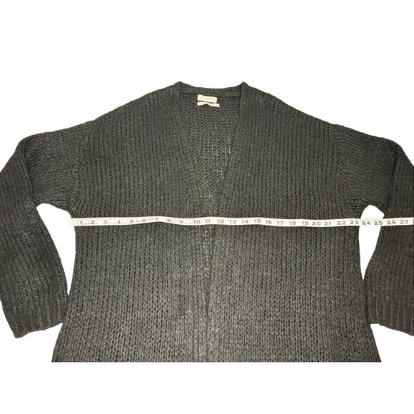 Urban Outfitters black fuzzy open knit cardigan - L - Picture 5 of 7